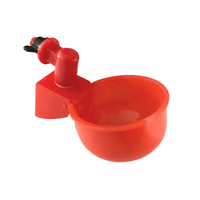 Bebedero Automático para Pollos Weinier Nuevo, de Plástico Rojo y Blanco, con Tubo de 95 mm y 2 Años de Garantía