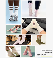 Chaussettes de sport en coton pour hommes, avec logo brodé personnalisé, antidérapantes et tendance