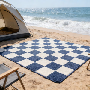 Tapis de pique-nique en plastique PP imperméable, design personnalisé, facile à nettoyer, tapis d'extérieur - Product Image 1