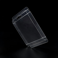 Boîte d'emballage alimentaire pliable transparente en PET/PVC écologique avec gaufrage, recyclable, pour cadeaux, vente en gros