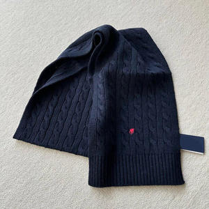 Écharpe en <span class=keywords><strong>laine</strong></span> brodée RL Ruff, tricotée, chaude, résistante au froid, en lin, passe-partout - Product Image 6