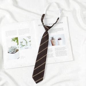 <span class=keywords><strong>Camisa</strong></span> de <span class=keywords><strong>Traje</strong></span> de Graduación Estilo Universitario Japonés para Mujer, Color Cian Dorado con Rayas Rojas, Estilo Informal, con <span class=keywords><strong>Corbata</strong></span> - Product Image 6