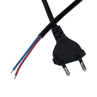 1.2m Noir ENEC Kema-Keur 2.5A/250V Cordon d'alimentation avec variateur en ligne H03VVH2-F 2*0.75mm2