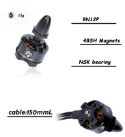 Flashhobby BX1306 9N12P 无刷电机 12g 2S 3100KV 5000KV 4-6 英寸 FPV 四轴飞行器赛车电机 遥控模型机器人迷你工业级