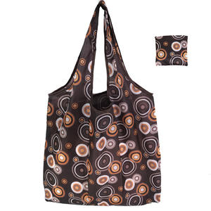 Custom Reusable Recycled Polyester <b>Foldaway</b> Pouch Grocery Shopping Trolley <b>Tote</b> <b>Bags</b> Rpet Foldable <b>Bags</b> - Product Image 5