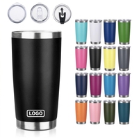 Gobelet isotherme en acier inoxydable pour voiture et bureau, à double paroi, avec revêtement en poudre, gravé au laser, pour boissons chaudes