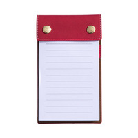 Bloc-notes autocollants en cuir PU personnalisé à déchirure facile avec stylo, papier ligné, fournitures de bureau et scolaires, cadeau promotionnel