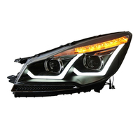 Pour Ford Kuga / Escape 2013-2016 - Mise à niveau des phares LED - Clignotants dynamiques séquentiels + projecteurs bi-laser avec feux de jour (DRL)