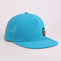 Cappello da Golf a 5 Pannelli Personalizzato con Logo, Asciugatura Rapida, Impermeabile, con Fori Perforati al Laser, Cappellino Sportivo da Corsa con Chiusura Snapback