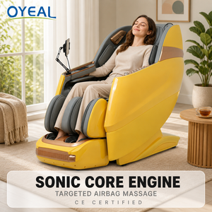Sillón Reclinable de <span class=keywords><strong>Masaje</strong></span> de Gravedad Cero de Lujo OYEAL |   Neumático para cuerpo completo y piernas/pies |   Núcleo de Onda Sónica |   Relajación Confortable - Product Image 1
