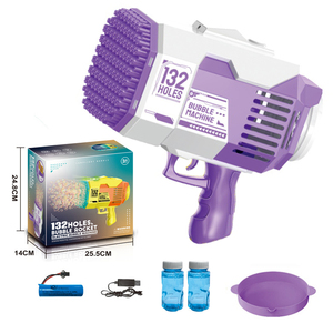 Lanzador de Burbujas Eléctrico Recargable con 132 Agujeros, Pistola de Burbujas Automática, Juguete con Batería Recargable, el Más Grande de <span class=keywords><strong>2023</strong></span> - Product Image 2