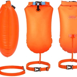 Bouée de natation gonflable étanche en PVC 20L avec sac étanche intégré, flotteur de sécurité pour l'entraînement de natation sécurisé, la plage, les voyages et les sports - Caractéristiques pour utilisation sèche et humide - Product Image 1