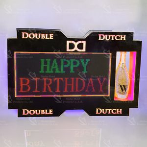 Sáng tạo VIP chai hiển thị glorifier hộp đêm Presenter App lập trình <span class=keywords><strong>Led</strong></span> di chuyển văn bản Màn hình Thư ký bảng tin - Product Image 6