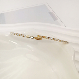 Bracciale <span class=keywords><strong>Tennis</strong></span> in Oro 14K AU585 con Moissanite VS, Gioiello Hip-Hop per Ragazze - Product Image 4