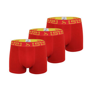 La migliore vendita di colore rosso traspirante classico Design solido per gli uomini Boxer slip pantaloncini di biancheria intima per la vendita - Product Image 2