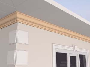 High quality plastic molding decorative concrete eaves molding villa cast-in-place line mold exterior wall cornice mold - Product Image 3