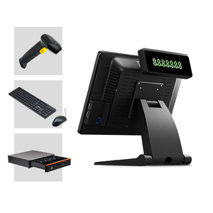 Máy POS màn hình cảm ứng điện dung tất cả trong một thế hệ mới với màn hình đơn + màn hình VFD - Product Image 4