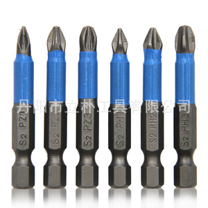 Li Pu <b>Screwdriver</b> Bit <b>Set</b> S2 Steel 6mm Anti Slip <b>Phillips</b> Pz1 Pz2 Pz3 Ph1 Ph2 Ph3 Quick Change Chuck - Product Image 1