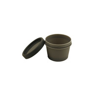 Récipients cosmétiques 50g 100g 200g de pot de crème glacée de pot de crème en plastique coloré écologique de pp
