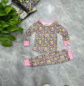 Pigiama per bambini di bambù da 2 anni a 10 anni all'ingrosso per bambini Set di pigiami <span class=keywords><strong>cartoni</strong></span> <span class=keywords><strong>animati</strong></span> per bambini 2 pezzi per bambini - Product Image 3