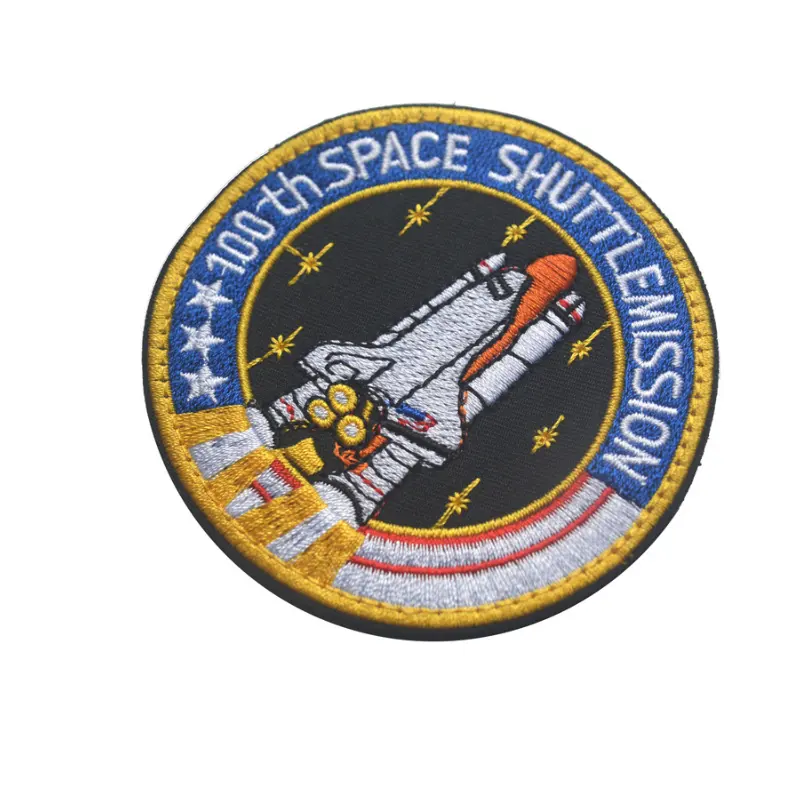 Embroidery Satellite Astronaut Space Planets Patches For Boys Clothes Coats emblem accessories, custom embroidery patch