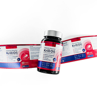 Etiquette de supplément personnalisée logo personnalisé en vinyle étanche pour médicament produit bouteille étiquette d'impression bouteille autocollant étiquette d'emballage