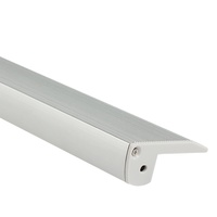 Profilé en aluminium extrudé pour dissipateur de chaleur LED, éclairage de marche d'escalier personnalisé S001