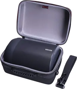 حقيبة سفر مخصصة محمولة من مادة EVA لسماعات Sonos المزودة بتقنية Bluetooth مع حقيبة تخزين وحزام لحملها على الكتف