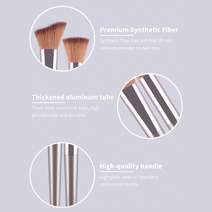 ชุดแปรงแต่งหน้า 14 ชิ้น ด้ามไม้ ขนแปรงใยสังเคราะห์ สำหรับรองพื้น อายแชโดว์ ปัดแก้ม คอนทัวร์ ปรับแต่งได้ - Product Image 3