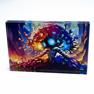 Hanxin tròn cạnh <span class=keywords><strong>Acrylic</strong></span> trường hợp, an toàn Anime Thẻ lưu trữ số lượng lớn bán buôn phim hoạt hình phim hoạt hình tùy chỉnh <span class=keywords><strong>Acrylic</strong></span> gạch - Product Image 3