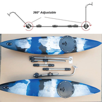Stabilisateur de Kayak stabilisateur stabilisateur réglable et pivotant largeur 38cm à 53cm canoë Kayak stabilisateur flotteur pêche Kayak stabilisateur Kit