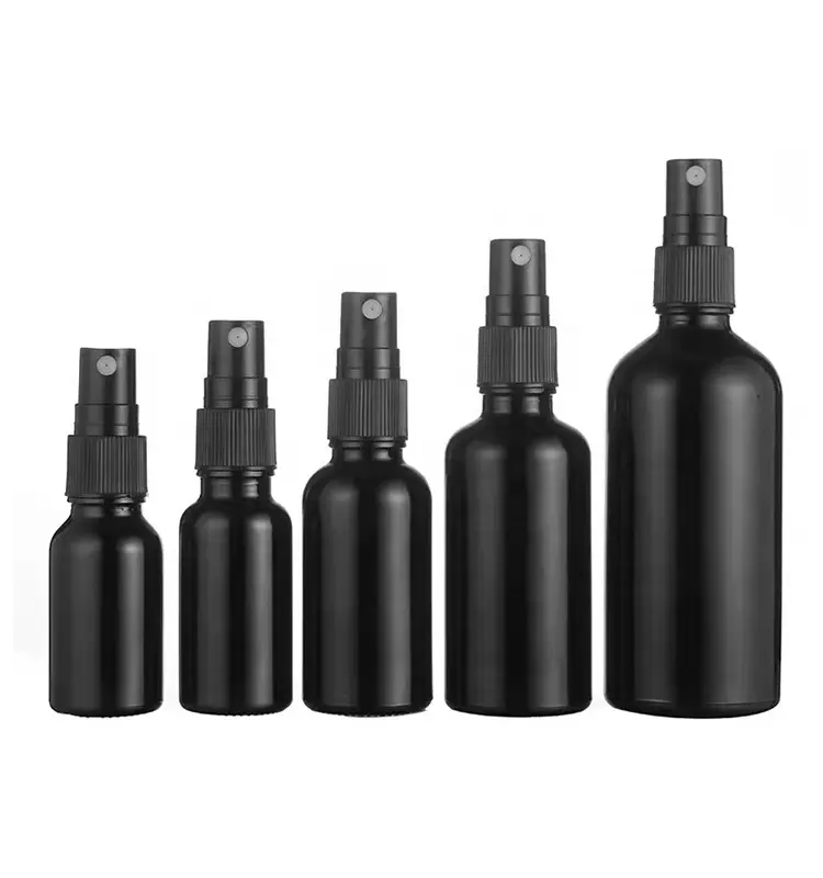 Frosted/Matte Black Glass Spray Chai 5Ml/10ML/20ML/30ML/50ML/100ML Roll-On Glass Tinh Dầu Chai Mỹ Phẩm Chai