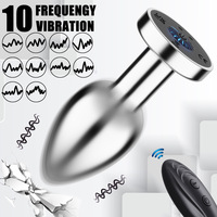 Vibrateur sans fil télécommandé, plug anal en métal, jouet anal pour hommes, masseur de prostate, jouets sexuels, jouets anaux