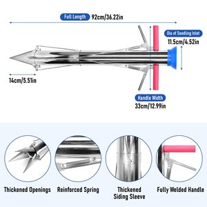 Transplanteur <span class=keywords><strong>de</strong></span> semis à long manche bulbe planteur outils légumes manuel plante transplanteur en acier inoxydable plantation outils <span class=keywords><strong>de</strong></span> jardin - Product Image 2