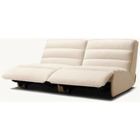 Luxuriöses Indoor-Möbelstück Stoffbezogenes Zweisitzer-Modulsofa mit Liegefunktion im Übergangsstil für das Wohnzimmer