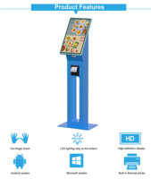 Restauration rapide Kiosque de commande automatique Mcdonald's Paiement de factures Terminal de commande d'aliments Kiosque de paiement en libre-service avec carte de crédit NFC