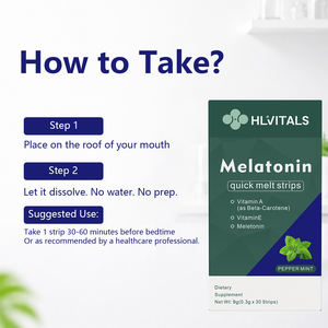 Tiras Orales de Melatonina para el Sueño con Vitaminas A y E, Suplemento Dietético para la Relajación - Product Image 6
