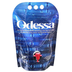 Nueva moda 1l 2l 3l 4l 5l dispensador aséptico bolsa de jugo de manzana con grifo vino tinto líquido bolsa babero bolsas en caja - Product Image 1