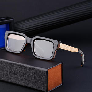 Lunettes de vue carrées plein cadre ZS-98159 pour hommes, monture en métal PC, verres optiques anti-reflets double usage, origine Taizhou - Product Image 3