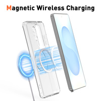 Étui de téléphone personnalisé avec logo, transparent, magnétique, en TPU rigide et PC, antichoc, pour Samsung S26 S25 ultra Plus, housses de protection pour téléphone