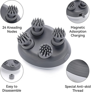 Droshipping Products 2026 Electric Wireless Hair Scalp Shoulder <b>Neck</b> <b>Massager</b> Kneading <b>Vibrating</b> Device Dropshipping Agent - Product Image 3