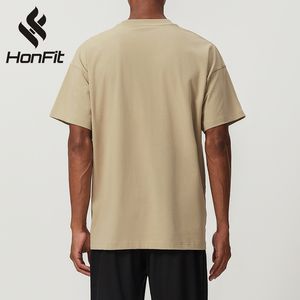 批发男士夏季运动T恤定制徽标纯色透气大码健身房锻炼训练健身T恤 - Product Image 4