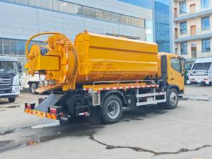 Camión de Limpieza de Alcantarillado y Fosas Sépticas con Control Remoto 4×2, 12000L, Motor Diésel Yuchai, para Exportación - Product Image 6