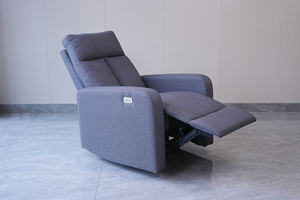 Fauteuil inclinable multifonctionnel moderne avec cuir doux et confortable, fauteuil de relaxation de bureau, fauteuil d'hôtel, appartement, villa, pliable - Product Image 4