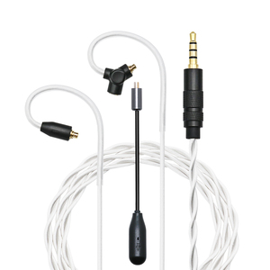 Earphone Cables With Detachable Long Boom Microphone IEM Audio Pickup Gaming E-sports Live Streaming Copper Silver Plated Cables - Product Image 1
