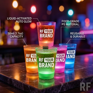 Mini-gobelet personnalisé réutilisable de 0 ml pour fête, dégustation, spiritueux, <span class=keywords><strong>bière</strong></span>, cadeau, verre <span class=keywords><strong>à</strong></span> boisson - Product Image 1