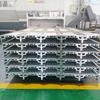 Poutres en aluminium, profil d'extrusion personnalisé avec usinage CNC de précision, services de pliage, découpe et soudage pour usage industriel