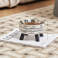 Gamelle surélevée amovible en acier inoxydable pour animaux de compagnie, anti-étouffement, pour chien et chat, pour nourriture et eau, vente en gros