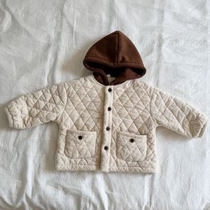1 Pcs Custom Tag Corduroy Autumn <strong>Winter</strong> Infant <strong>Toddler</strong> Children Boys Girls Clothes Kids Neutral Bomber <strong>Jacket</strong> - Product Image 6