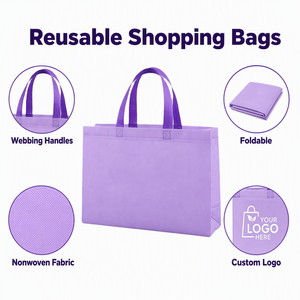Richer Fujian Non Woven Reusable Tote <b>Bag</b> with Custom Logo Sublimation Print for Business & Shopping Wholesale - Product Image 1